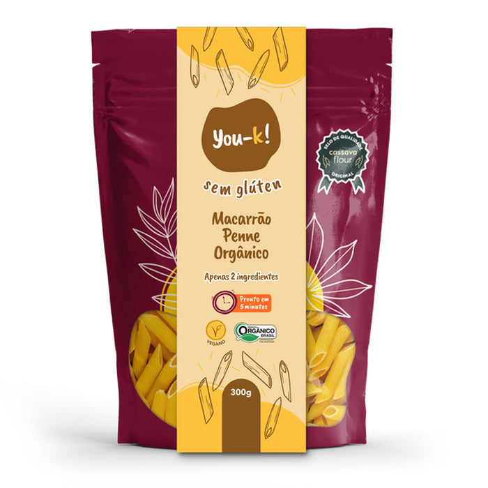 You-K! Macarrão Penne Sem Glúten Orgânico 300g