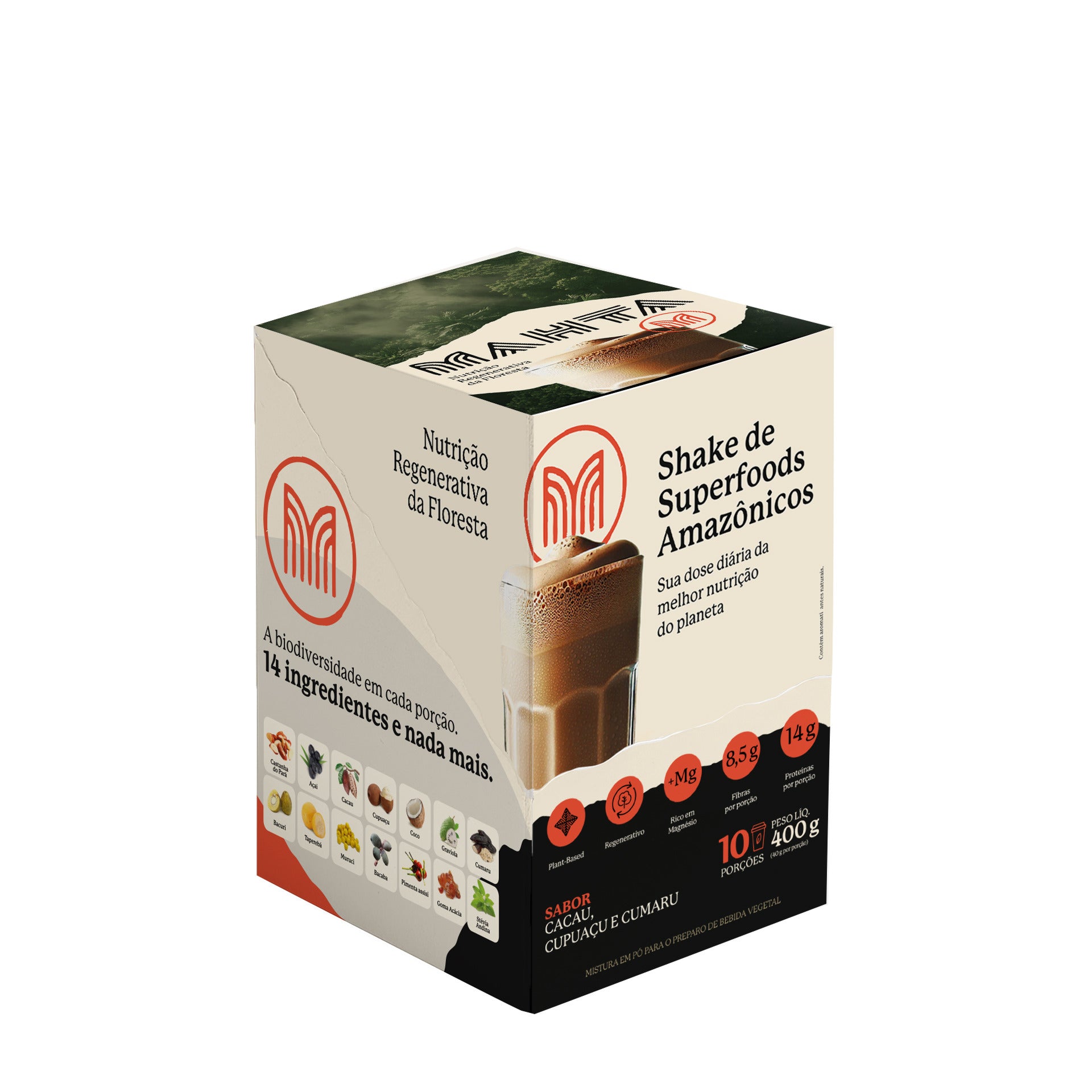Mahta Superfoods em Pó Cacau Selvagem 40g Dy 10