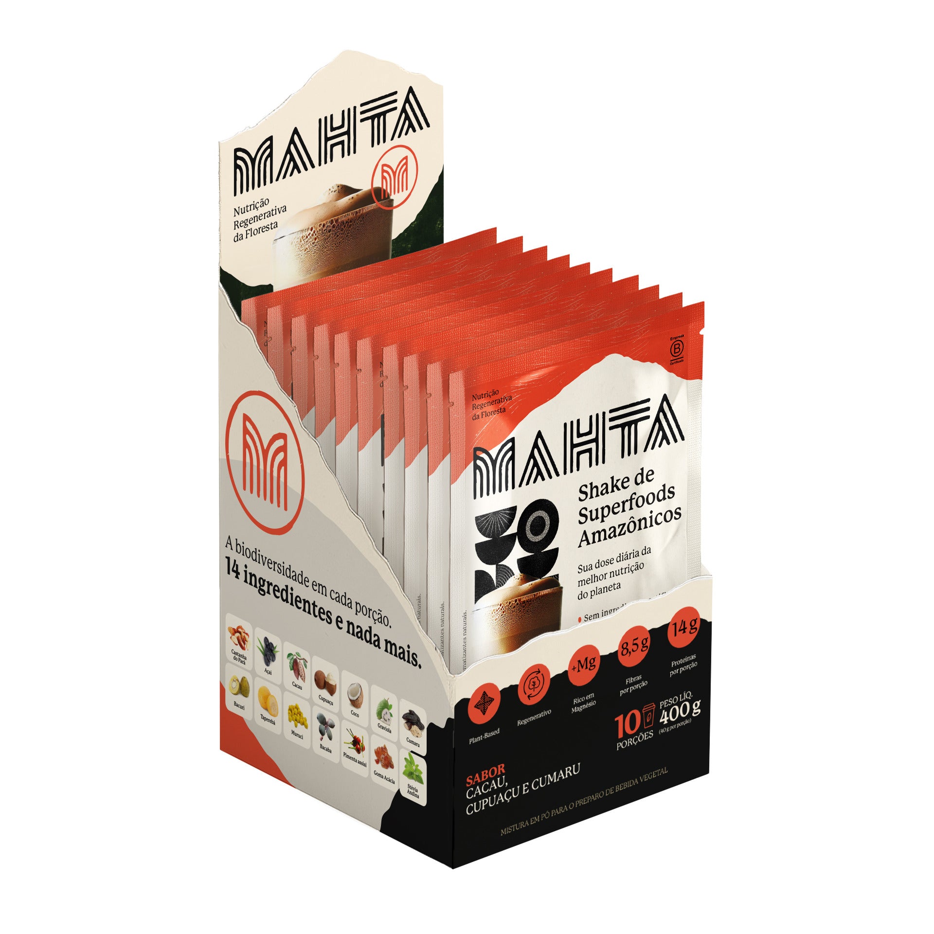 Mahta Superfoods em Pó Cacau Selvagem 40g Dy 10