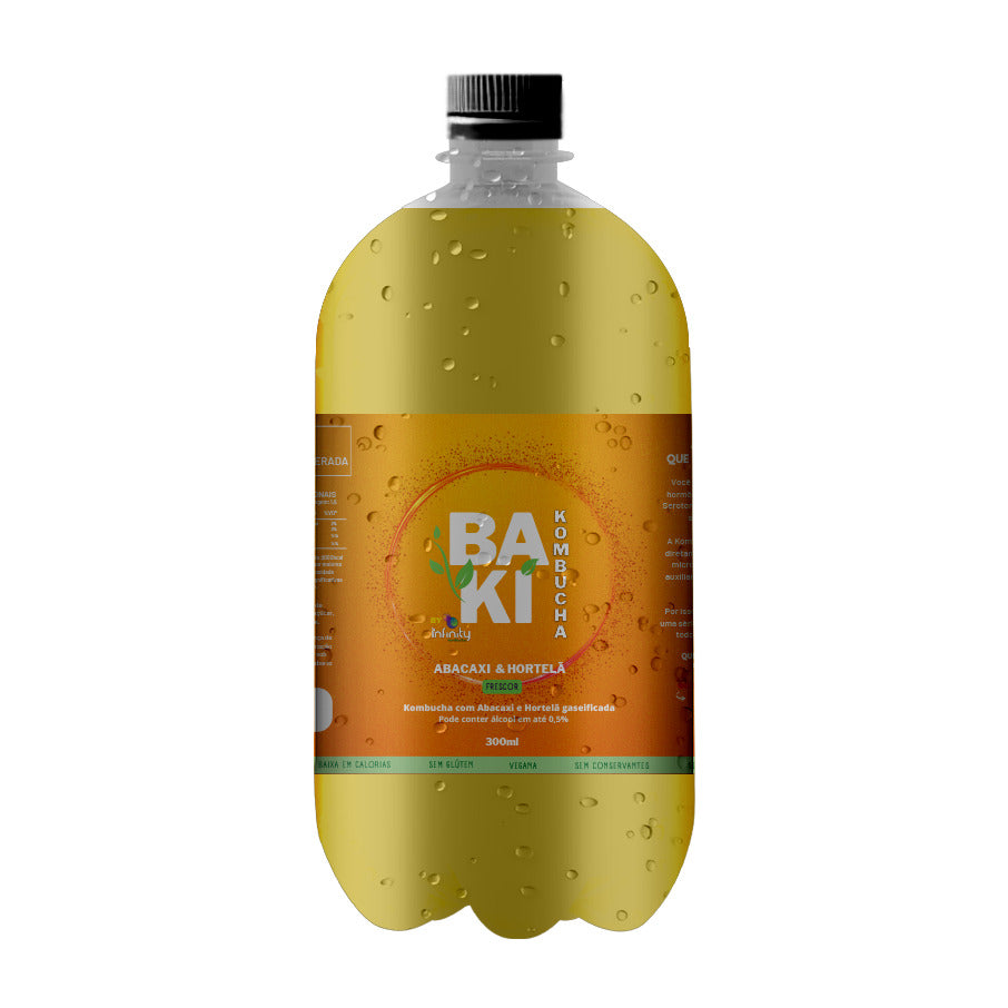 Baki Kombucha Abacaxi com Hortelã 1000ml