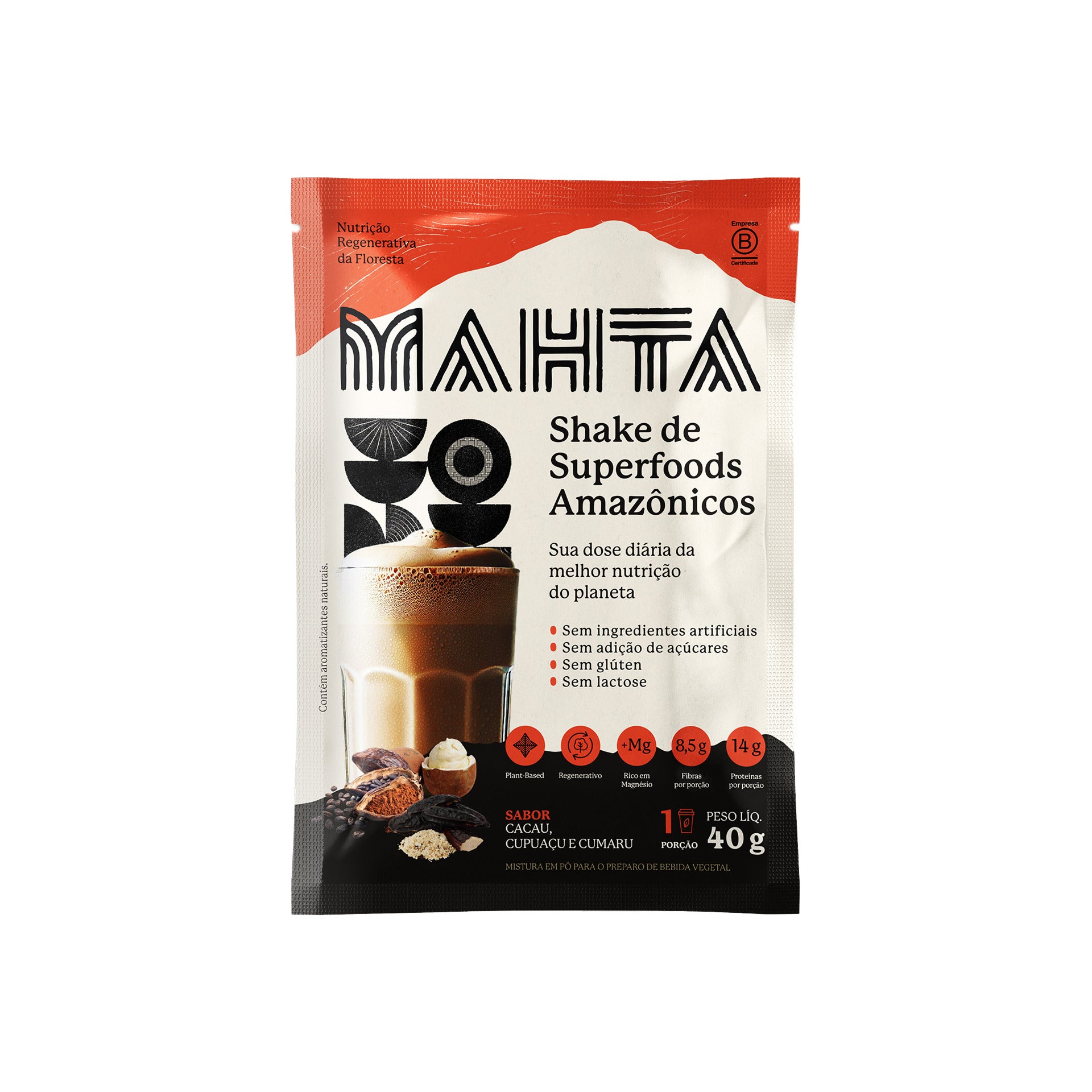 Mahta Superfoods em Pó Cacau Selvagem 40g Dy 10