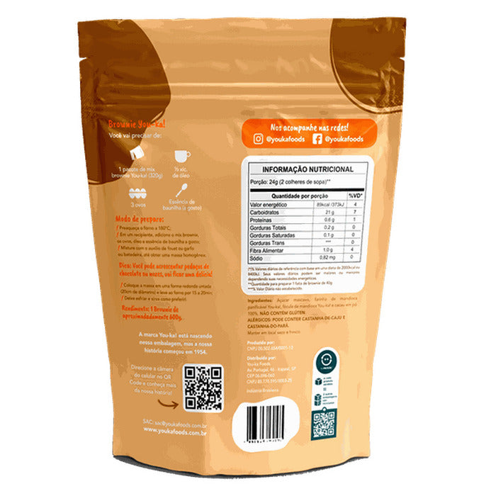 You-K! Mix para Brownie Sem Glúten 320g