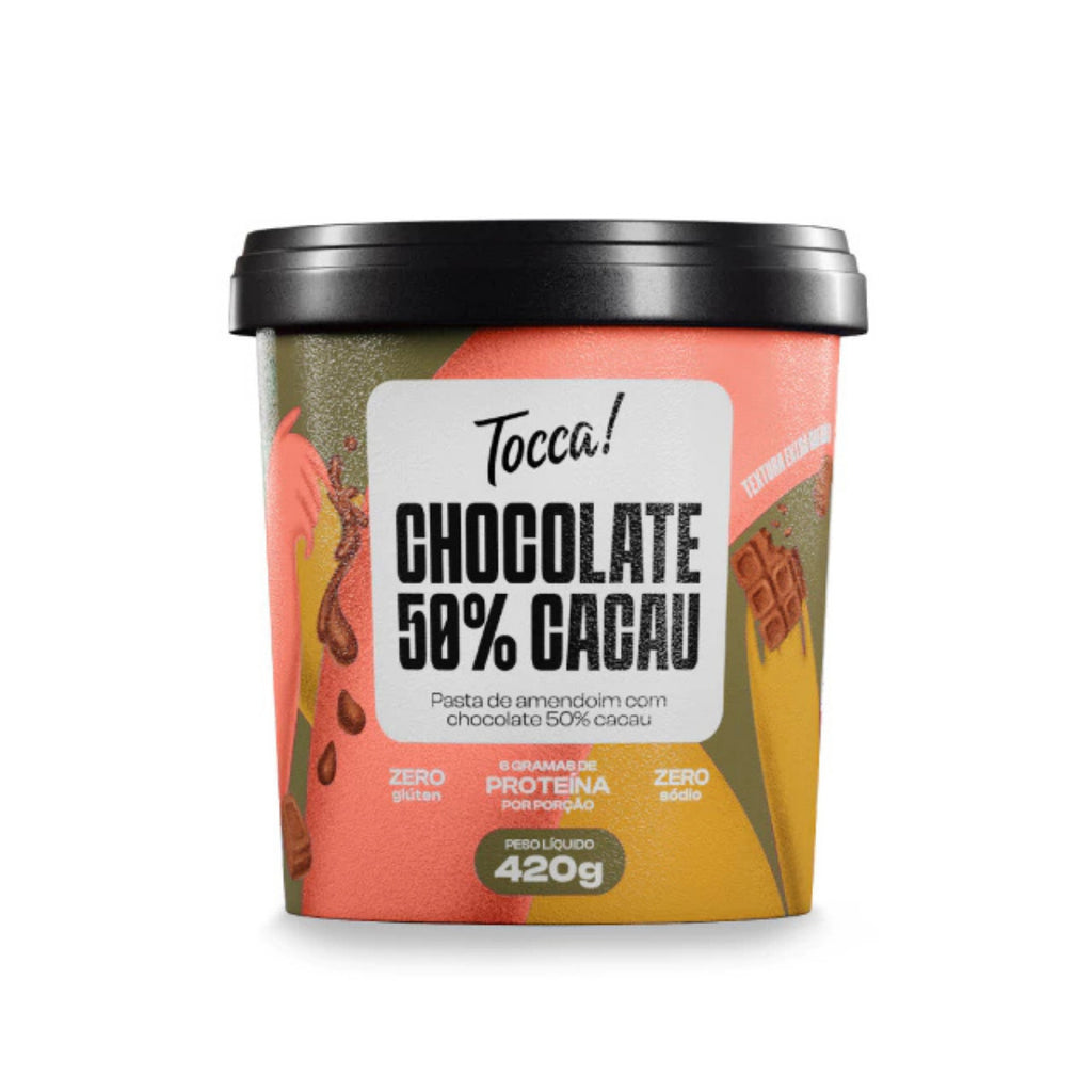 Tocca Pasta de Amendoim Chocolate 50% Cacau 420g