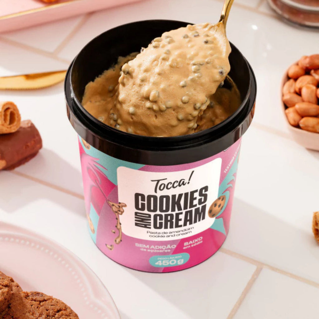 Tocca Pasta de Amendoim Cookies and Cream 420g