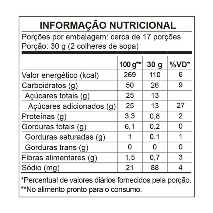 You-K! Mix para Bolo de Chocolate Sem Glúten 510g
