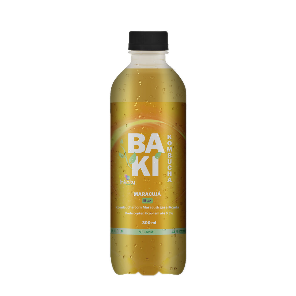Baki Kombucha Maracujá 300ml
