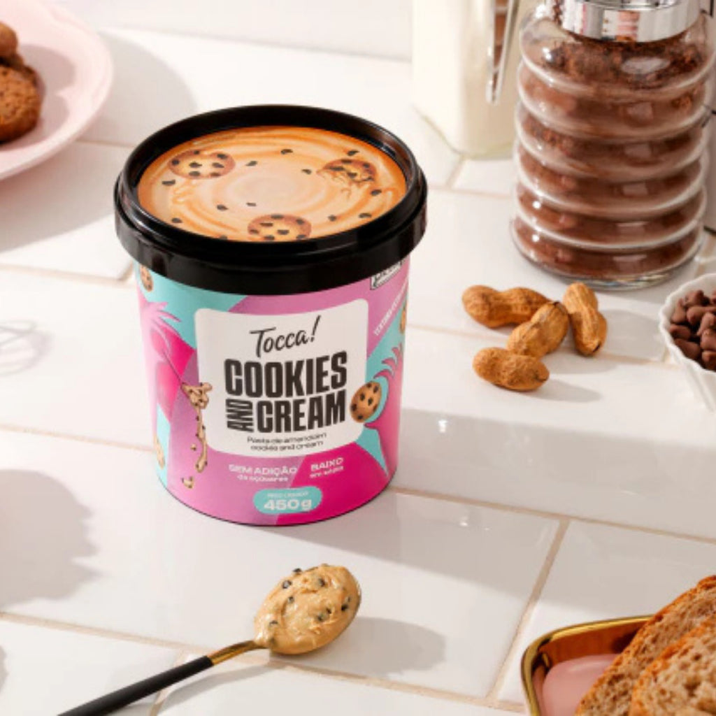 Tocca Pasta de Amendoim Cookies and Cream 420g