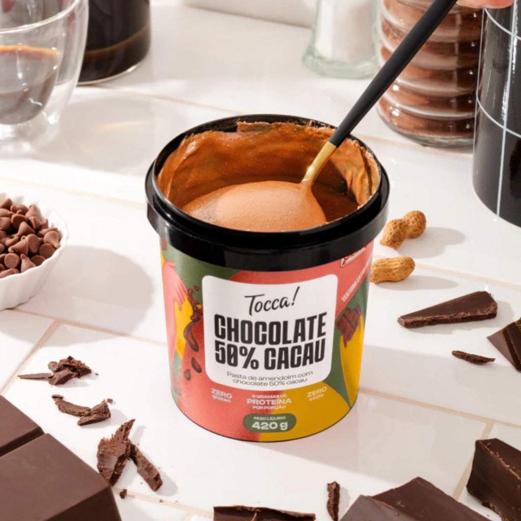 Tocca Pasta de Amendoim Chocolate 50% Cacau 420g