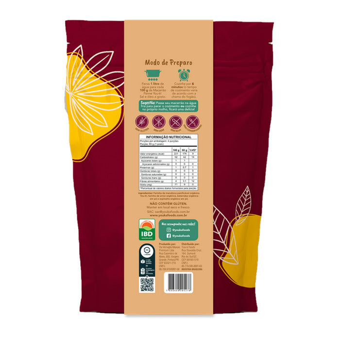 You-K! Macarrão Penne Tricolor Sem Glúten Orgânico 300g