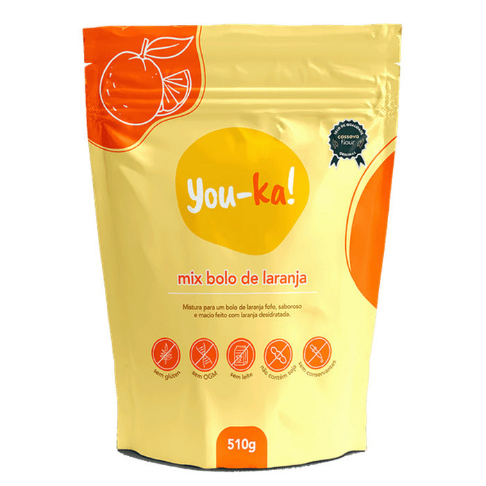 You-K! Mix para Bolo de Laranja Sem Glúten 510g